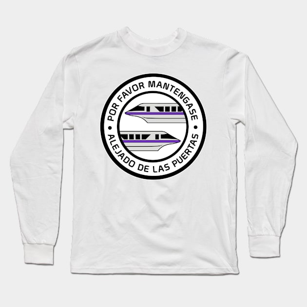 MonorailPorFavorPurple Long Sleeve T-Shirt by WdwRetro